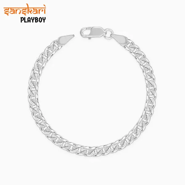 Silver Warrior Mode Bracelet For Him | SANSKARI PLAYBOY